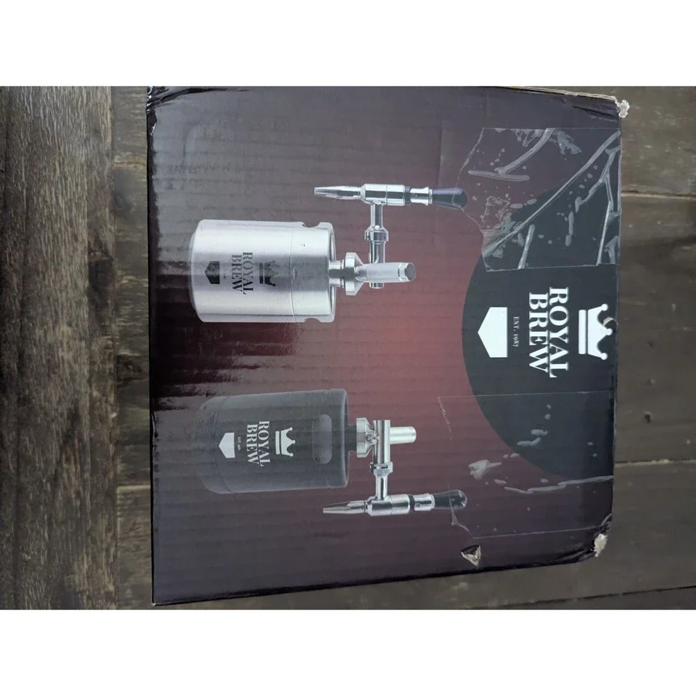 Royal Brew Nitro Cold Brew Coffee Maker Machine Steel Keg Growler